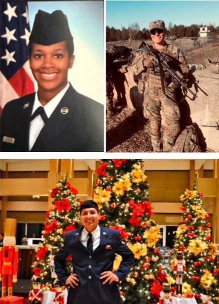 Collage of 3 MGA veterans